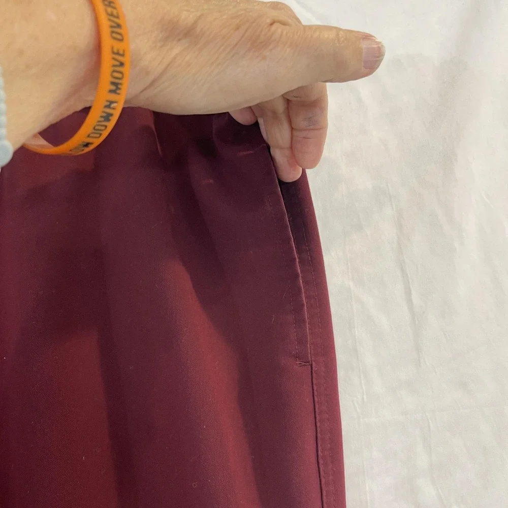FIGS‎ Scrub Pants Mens Large Burgundy Technical Collection Drawstring FM4500